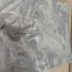lululemon Wunder Under Light Gray Camo Leggings